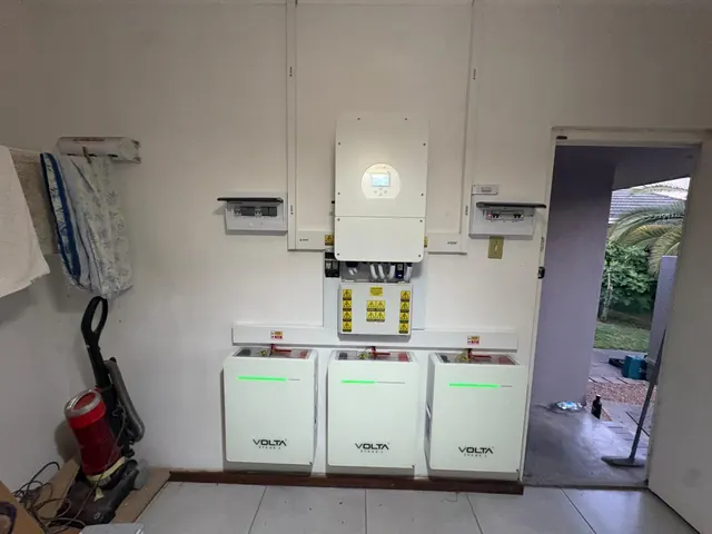 Solar inverter and battery installed on a home in Durbanville, Cape Town