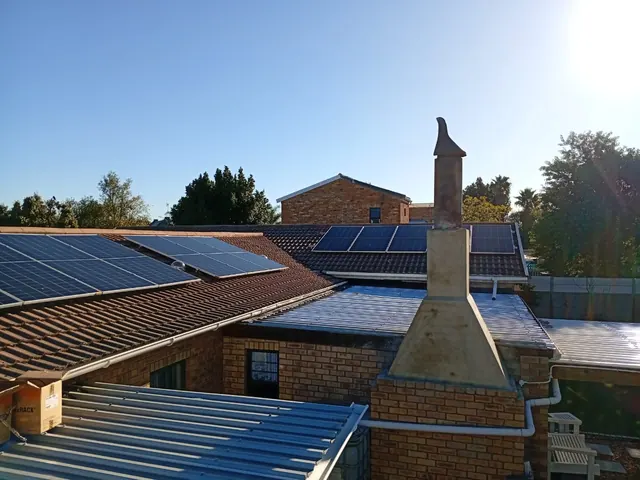 Solar panel installation on a home in Kraaifontein, Cape Town