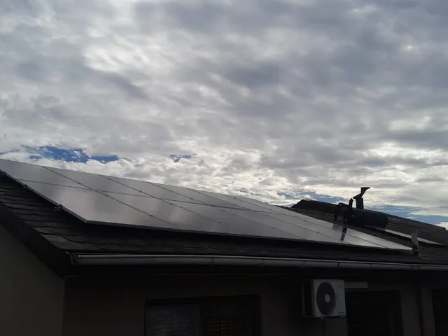 Solar panel installation on a home in Kuilsrivier, Cape Town