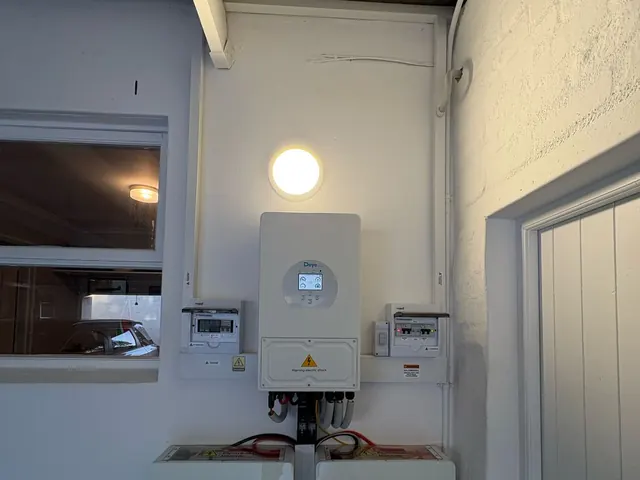 Solar inverter and battery installation on a home in Noordhoek, Cape Town